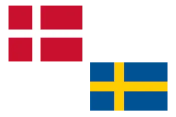 Flag of Denmark and Sweden