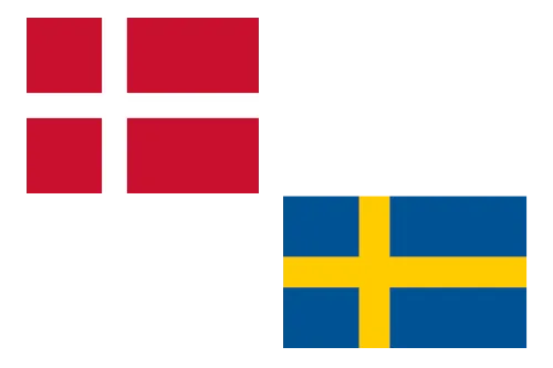Flag of Denmark and Sweden